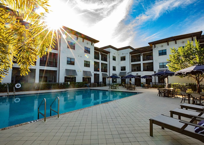 an image of the exterior of seascape at naples community